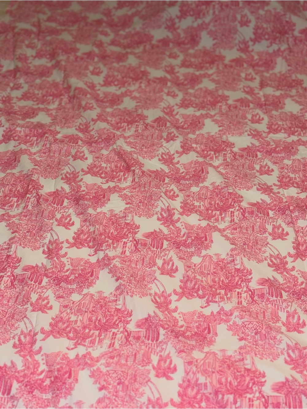 Lilly Pulitzer Pottery Barn Teen Palm Beach Anniversary Toile Twin XL flat Sheet